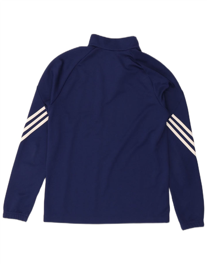 Adidas Boys Climalite Pullover Tracksuit Top 13-14 Years XL Navy Blue