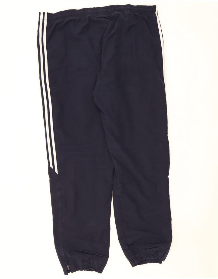 Adidas Mens Tracksuit Trousers Joggers Large  Navy Blue Polyester