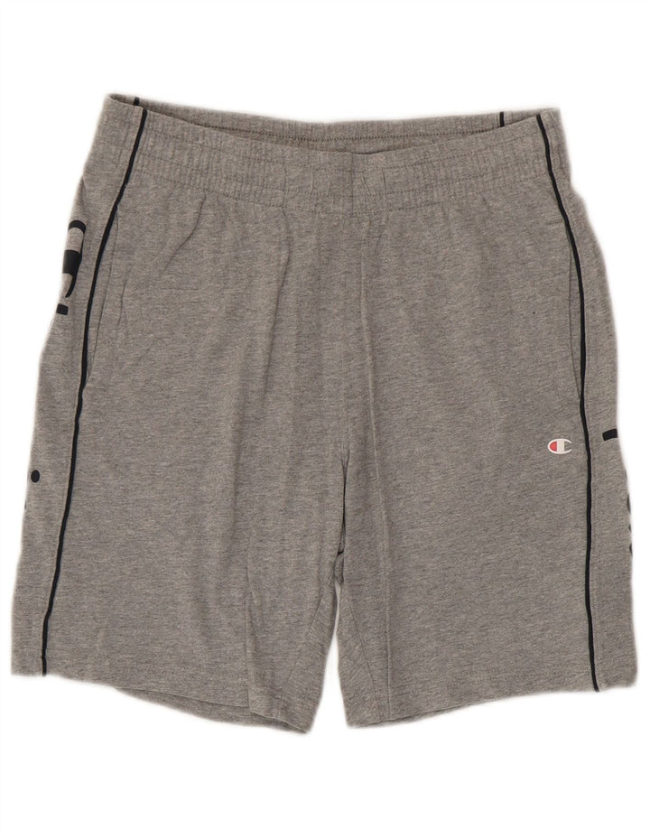 Champion Mens Graphic Sport Shorts Small  Grey Flecked Cotton