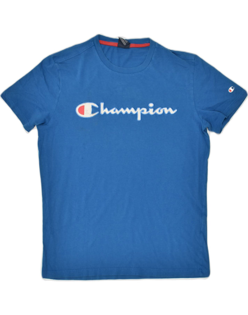 CHAMPION Mens Graphic T-Shirt Top Small Blue | Vintage Champion | Thrift | Second-Hand Champion | Used Clothing | Messina Hembry 