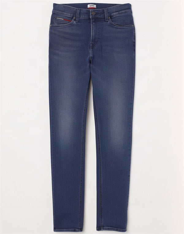 Tommy Hilfiger Mens Skinny Jeans W32 L30 Navy Blue Cotton