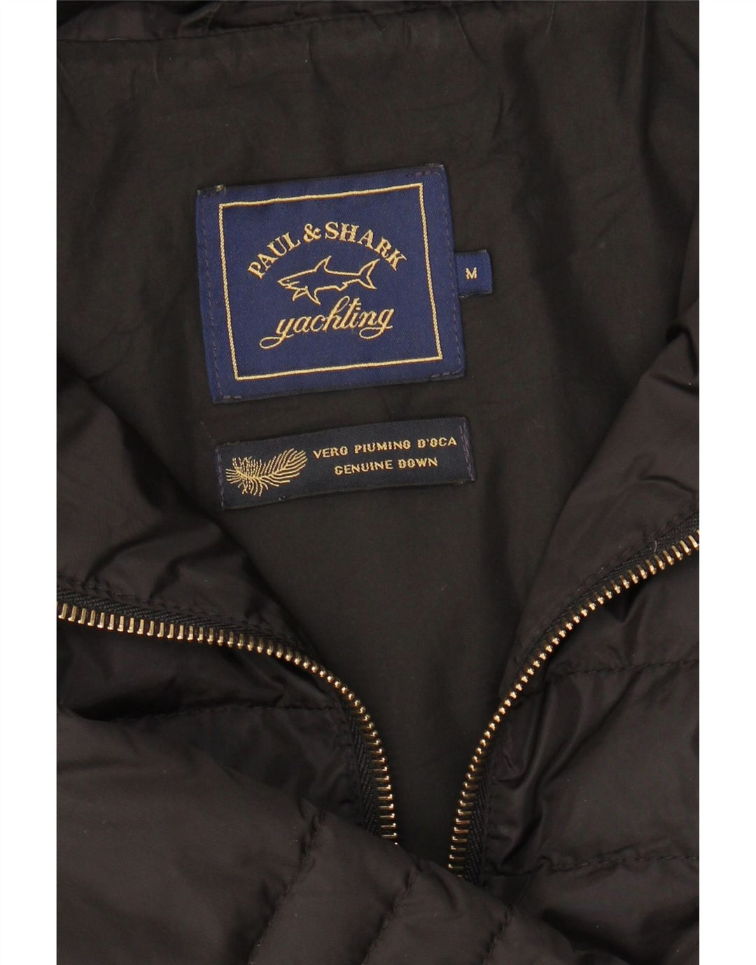 PAUL & SHARK Womens Padded Coat UK 14 Medium Black