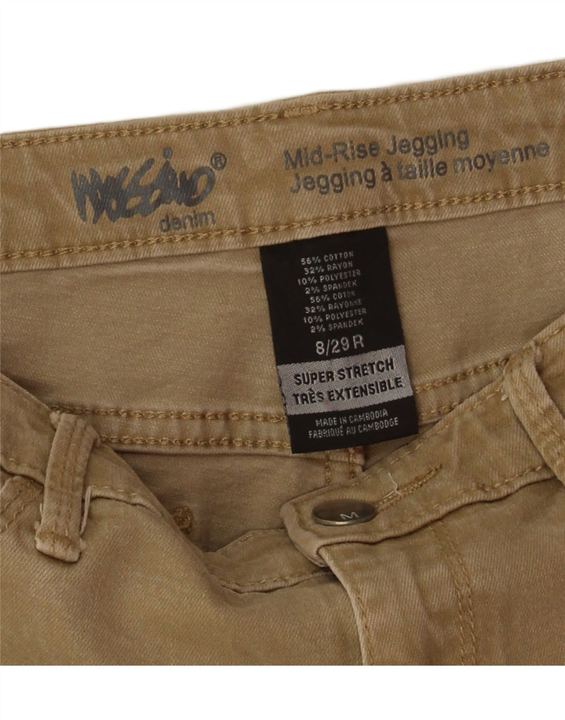 MOSSIMO Womens Mid Rise Jegging Jeans US 8 Medium W29 L29 Beige Cotton Vintage Mossimo and Second-Hand Mossimo from Messina Hembry 