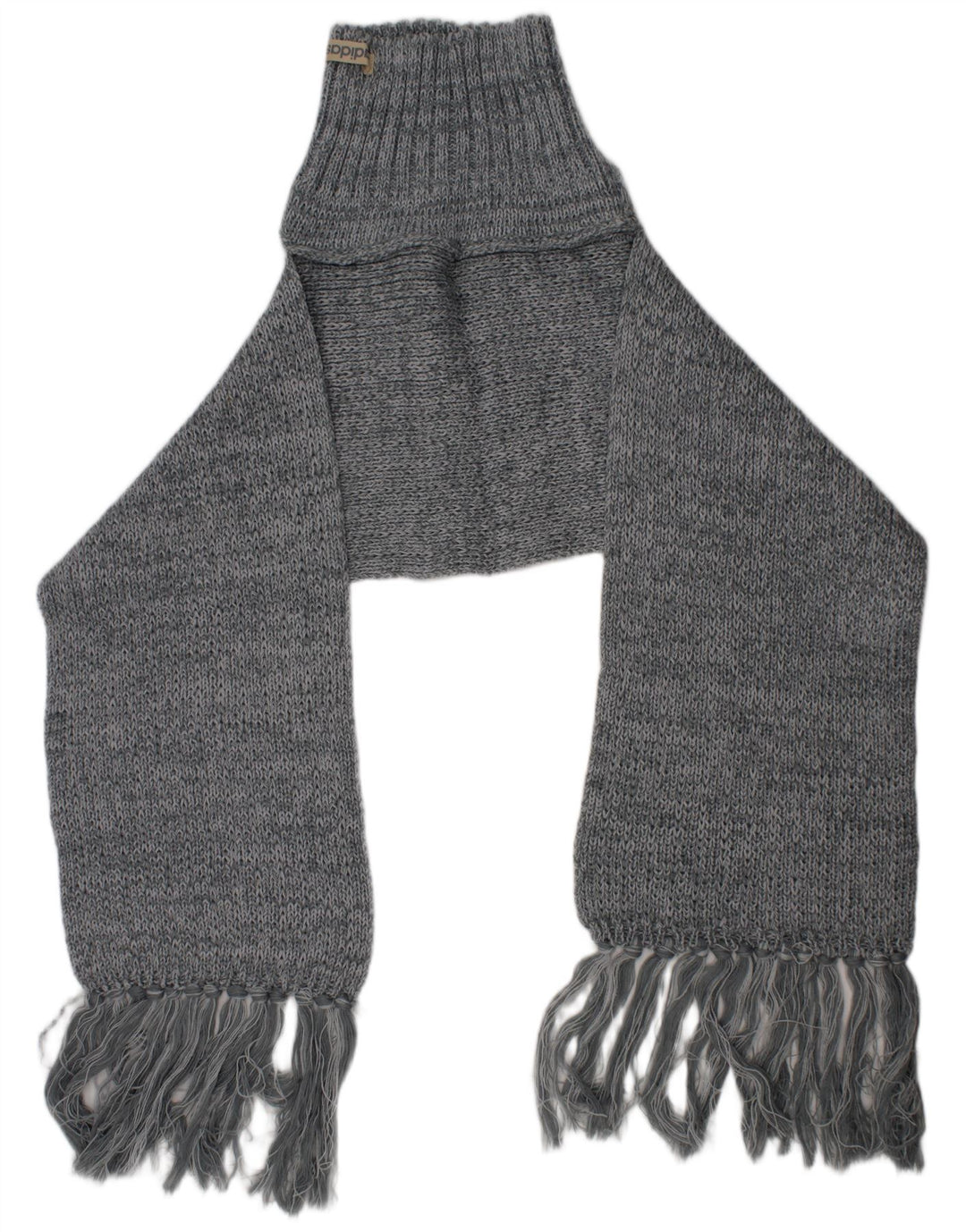 Adidas Womens Knit Rectangle Scarf One Size Grey Polyacrylic