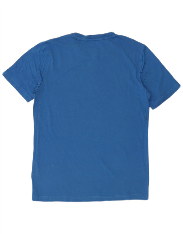 Puma Mens Graphic T-Shirt Top Small Blue Cotton