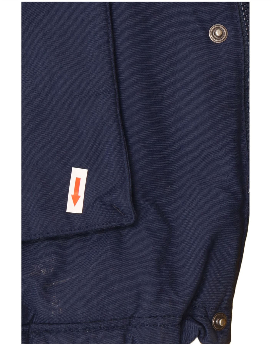 Adidas Mens Hooded Padded Coat UK 40 Large Navy Blue Polyester