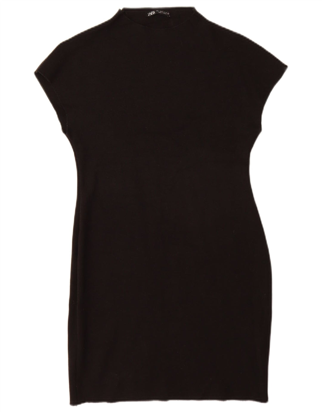 ZARA Womens Bodycon Dress UK 14 Large Black Viscose  Messina Hembry