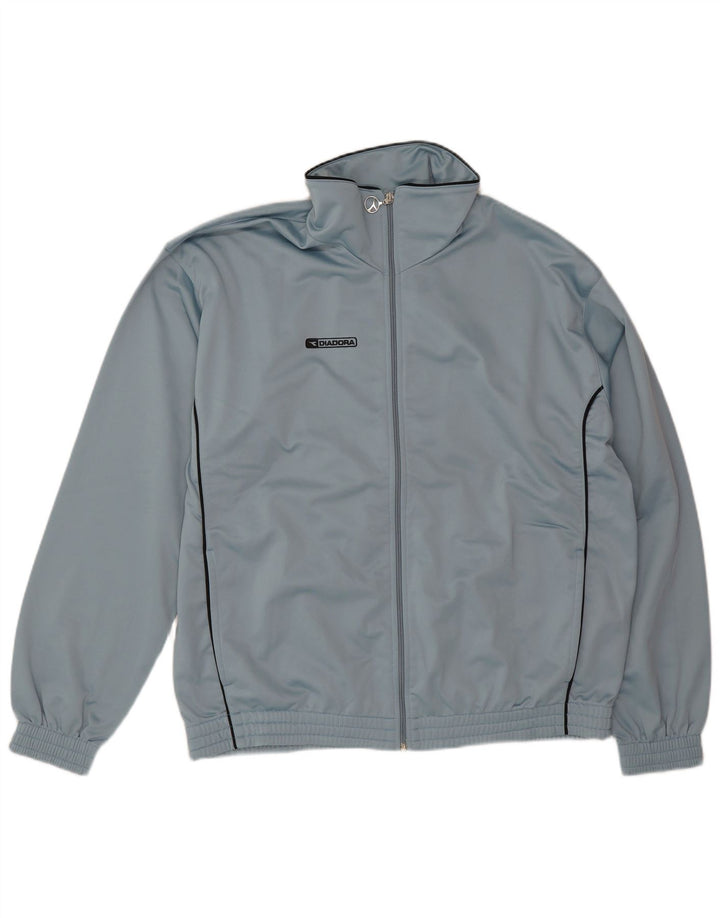 Diadora Mens Tracksuit Top Jacket XL Blue Polyester