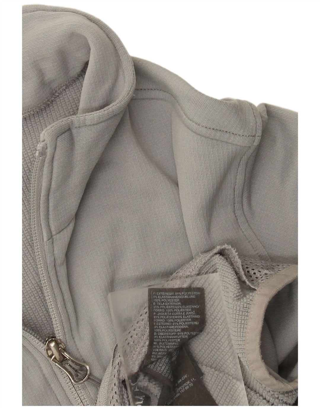 The North Face Womens Tracksuit Top Jacket UK 14 Medium Grey Polyester