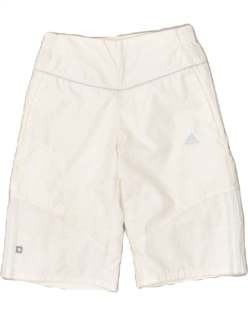 ADIDAS Boys Sport Shorts 5-6 Years White Polyester | Vintage Adidas | Thrift | Second-Hand Adidas | Used Clothing | Messina Hembry 