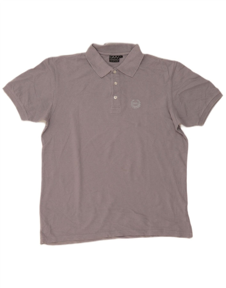 Gianmarco Venturi Mens Polo Shirt Large Grey
