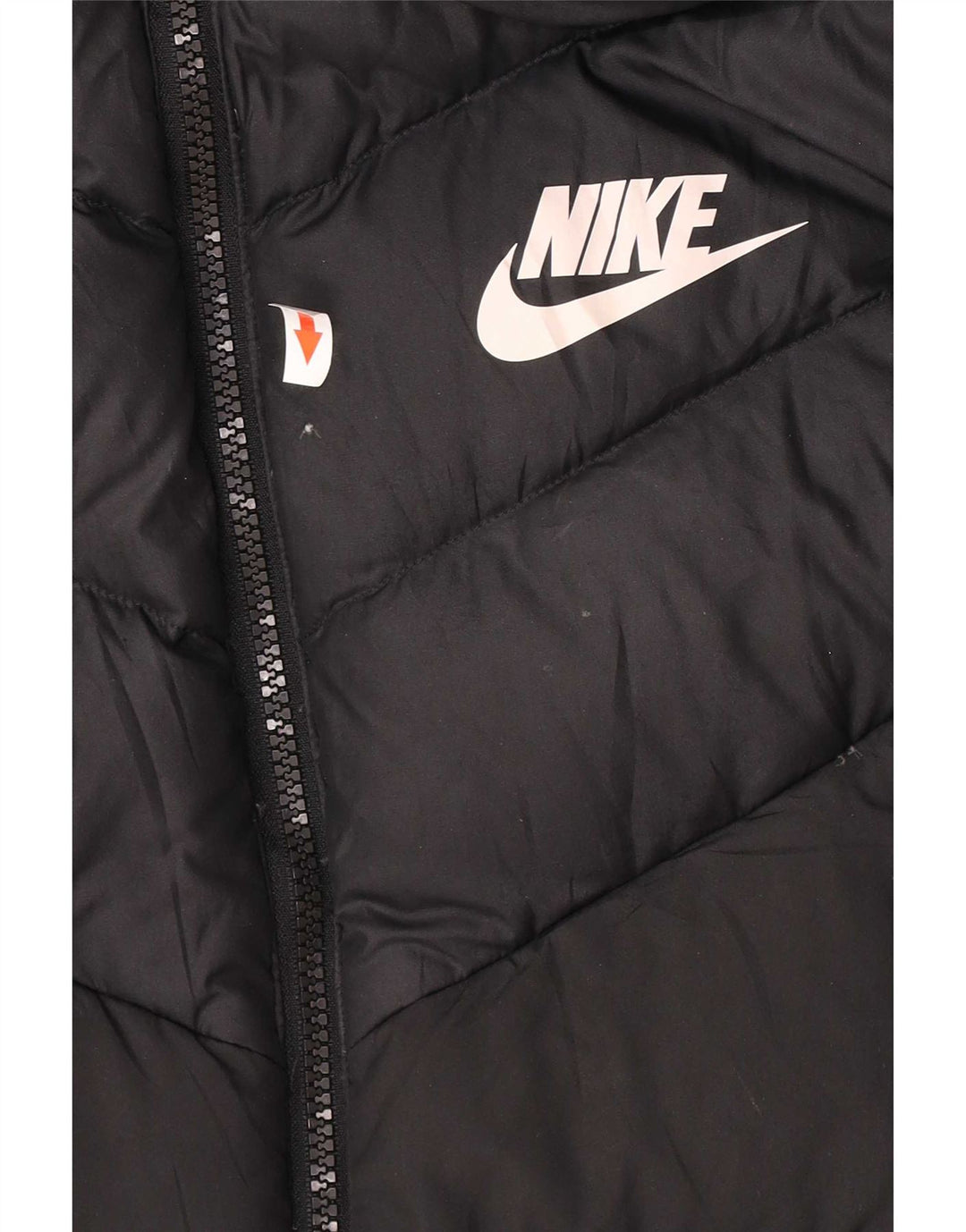 Nike Mens Hooded Padded Jacket UK 38 Medium Black Polyester