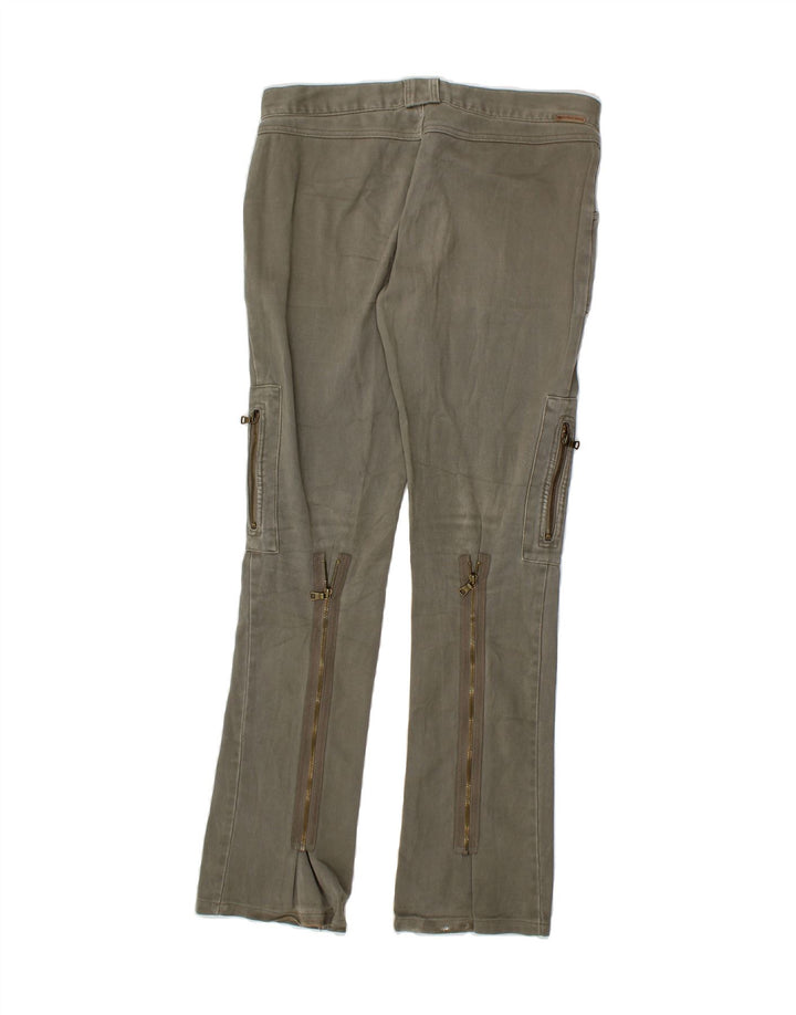 CALVIN KLEIN Womens Slim Cargo Trousers W32 L32 Khaki Cotton Vintage Calvin Klein and Second-Hand Calvin Klein from Messina Hembry 