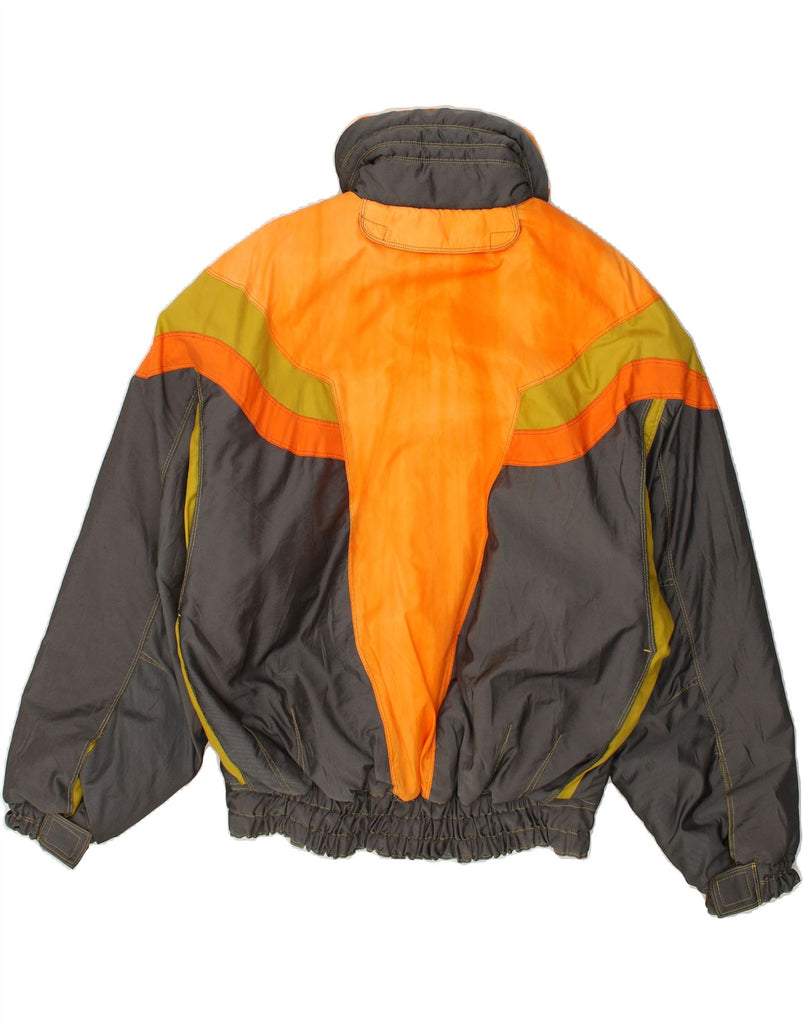 ELLESSE Mens Ski Jacket IT 50 Large Yellow Colourblock Polyamide | Vintage Ellesse | Thrift | Second-Hand Ellesse | Used Clothing | Messina Hembry 