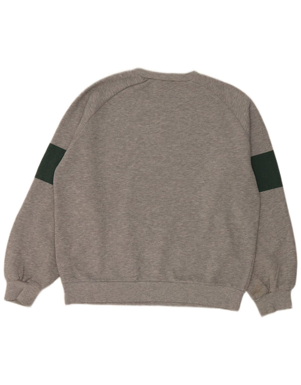 Zara Womens Graphic Sweatshirt Jumper UK 14 Medium Grey Polyester