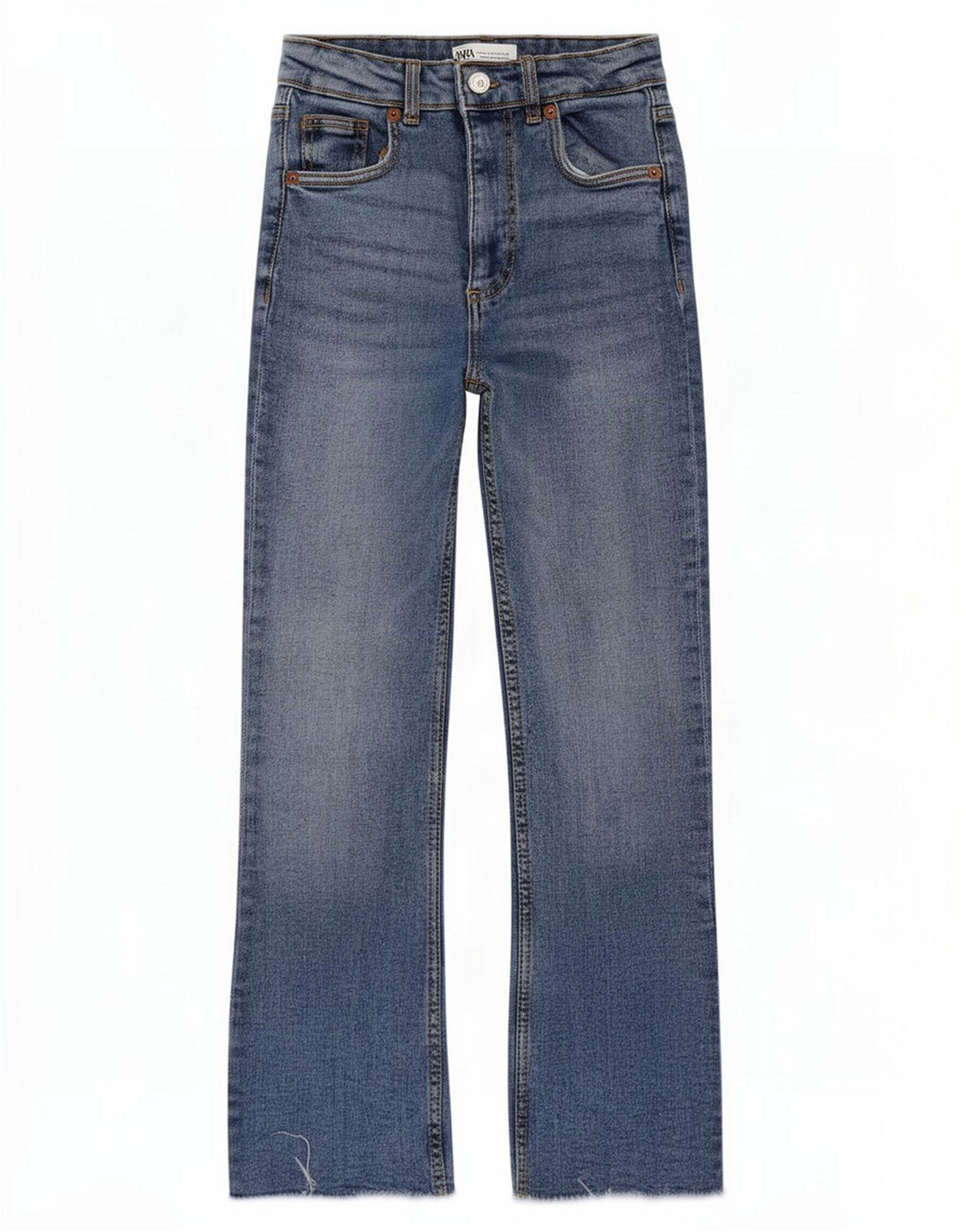 Zara Womens Flared Jeans EU 32 2XS W22 L25 Blue