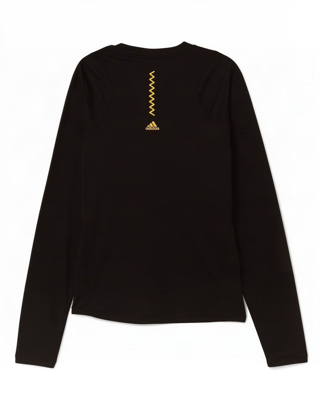 Adidas Womens Graphic Top Long Sleeve UK 8/10 Small Black Polyester