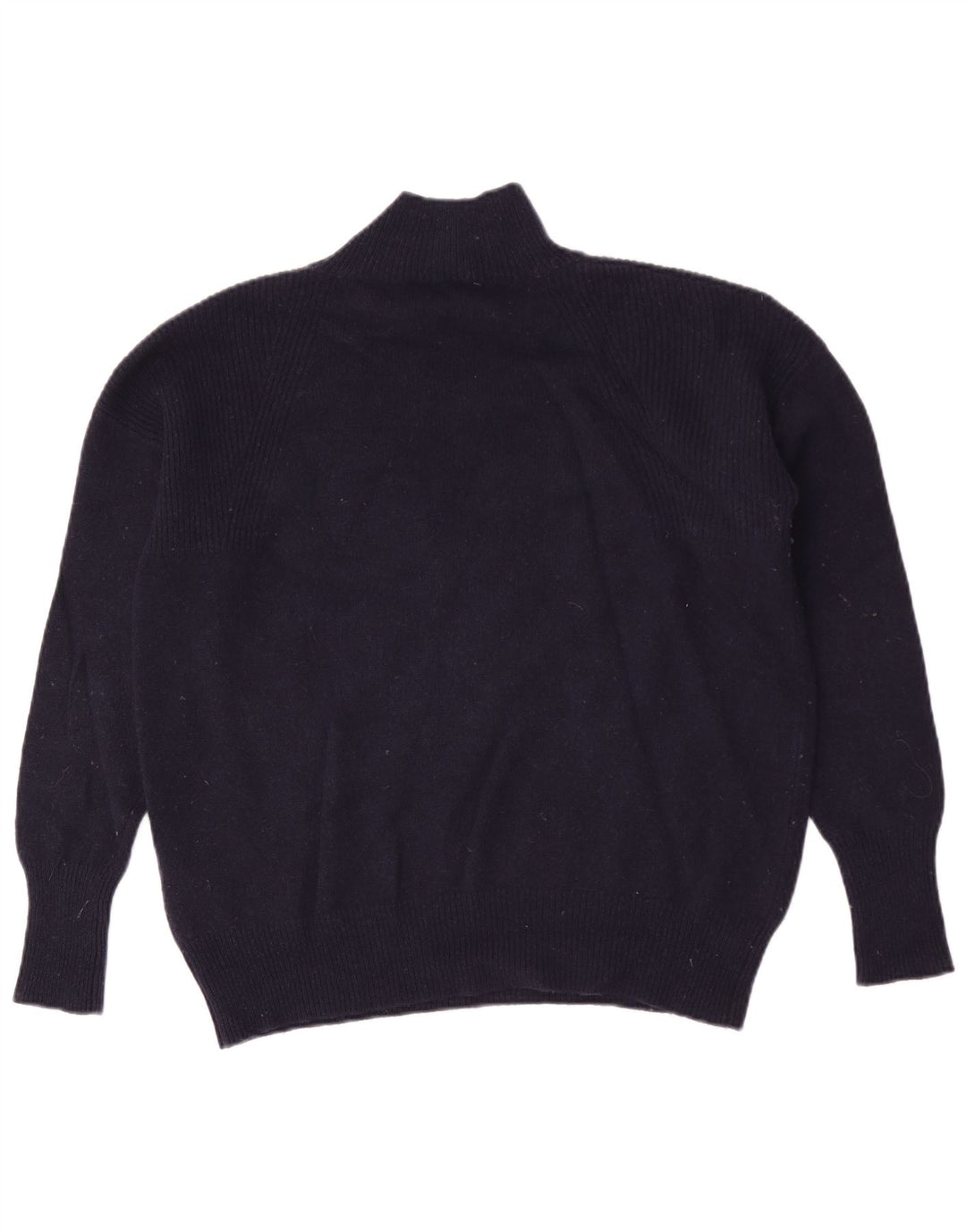Joules Womens Turtle Neck Jumper Sweater UK 12 Medium Navy Blue Wool