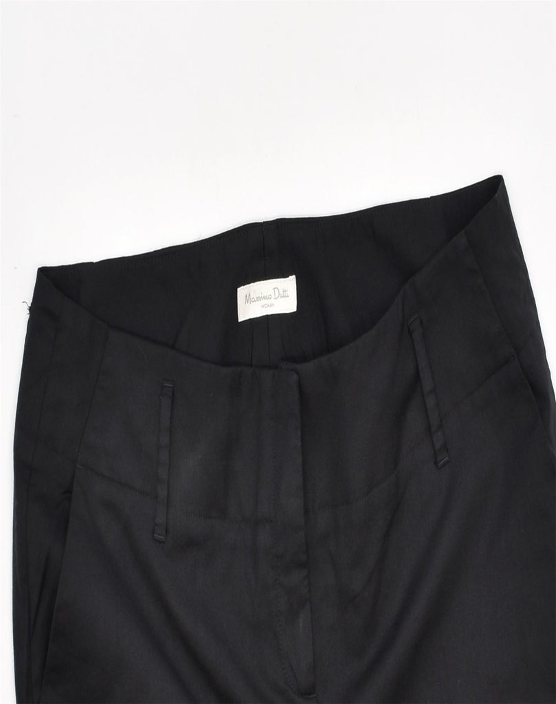 MASSIMO DUTTI Womens Straight Skirt W34 Large Black Wool | Vintage | Thrift | Second-Hand | Used Clothing | Messina Hembry 