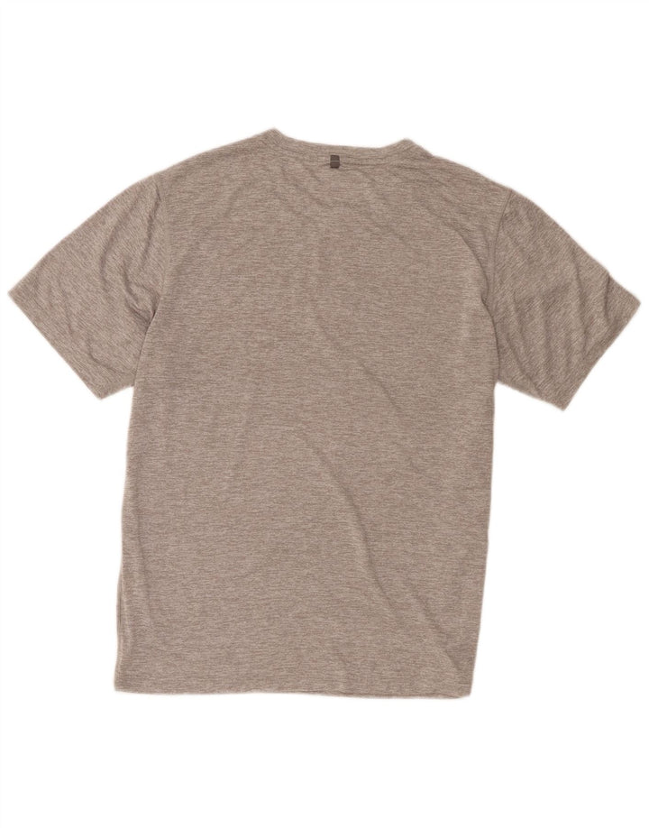 New Balance Mens T-Shirt Top Medium Grey Polyester