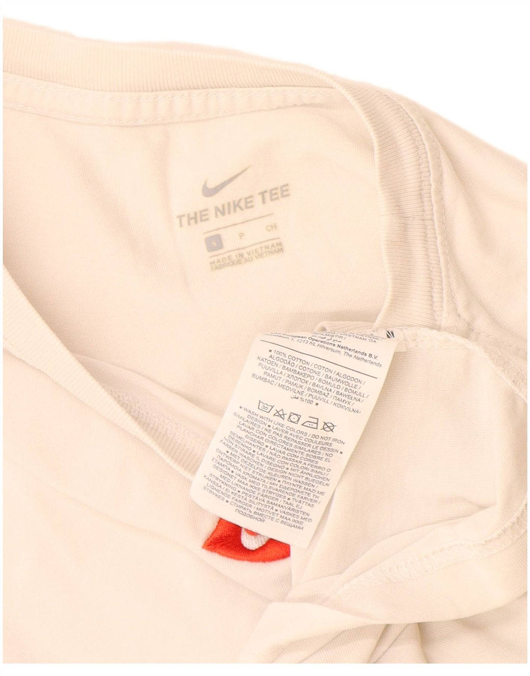 Nike Mens T-Shirt Top Small White Cotton