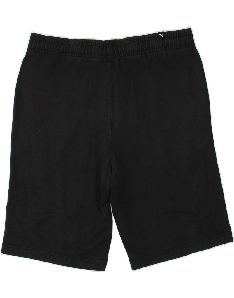 PUMA Mens Graphic Sport Shorts Medium Black | Vintage Puma | Thrift | Second-Hand Puma | Used Clothing | Messina Hembry 