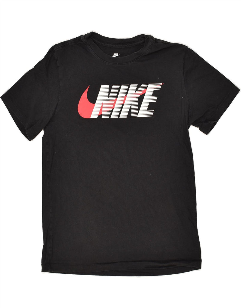 NIKE Mens Graphic T-Shirt Top Medium Black Cotton | Vintage Nike | Thrift | Second-Hand Nike | Used Clothing | Messina Hembry 