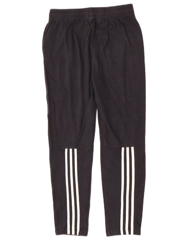 Adidas Boys Tracksuit Trousers 13-14 Years Black Cotton