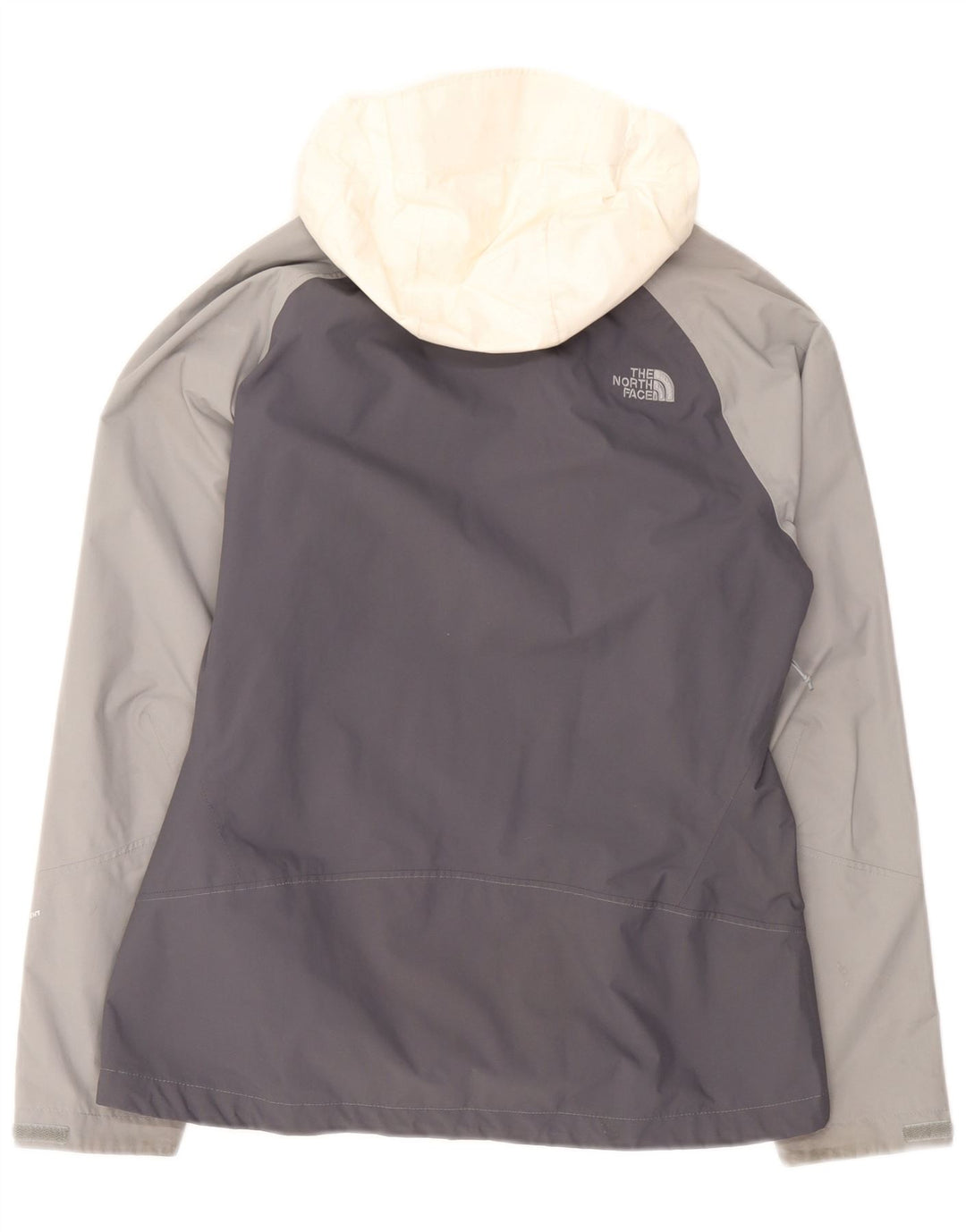 Hugo Boss Womens Hooded Rain Jacket UK 16 Large Grey Colourblock Nylon