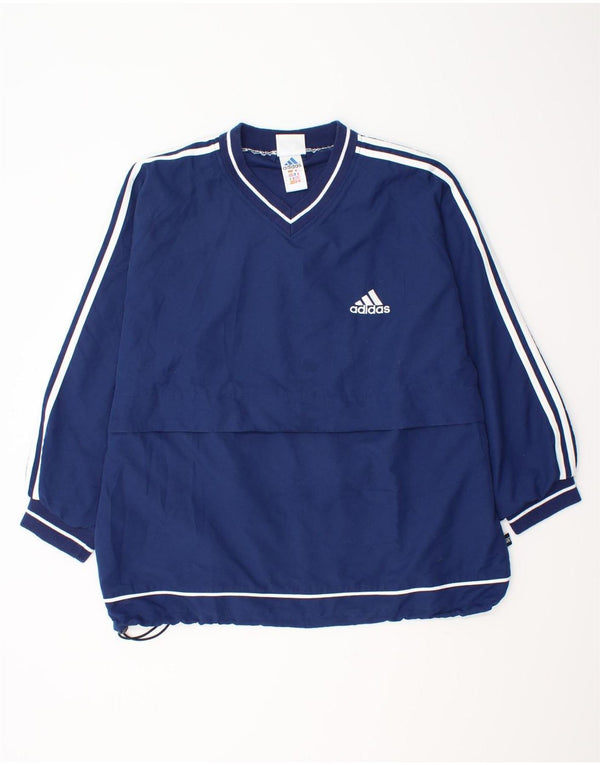 Adidas Mens Pullover Tracksuit Top Jacket UK 44/46 Large Navy Blue