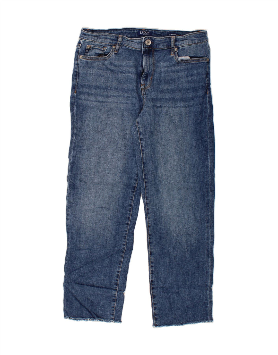 CHAPS Womens Boyfriend Slim Jeans US 6 Medium W28 L26 Blue Cotton Vintage Chaps and Second-Hand Chaps from Messina Hembry 