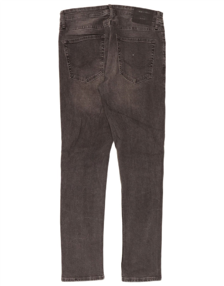 Jack & Jones Mens GLENN Slim Jeans W32 L32 Grey Cotton