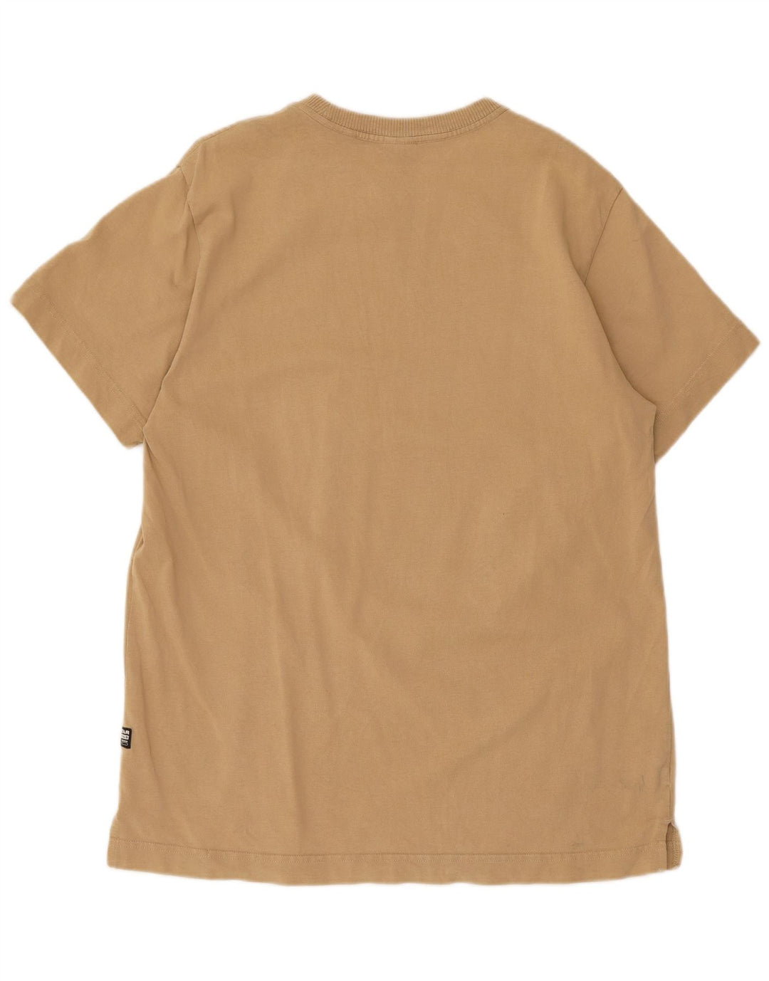 G-Star Mens Loose Fit T-Shirt Top Medium Beige Cotton