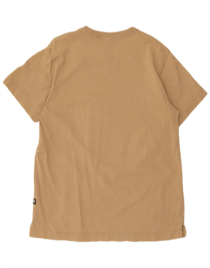 G-Star Mens Loose Fit T-Shirt Top Medium Beige Cotton