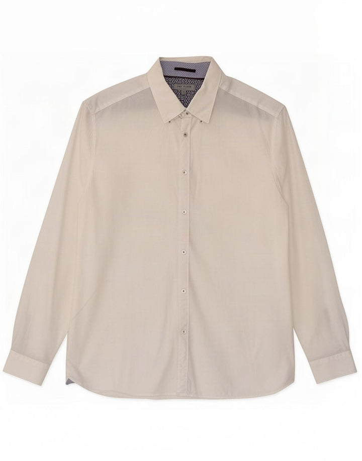Ted Baker Mens Shirt Size 6 2XL White Cotton