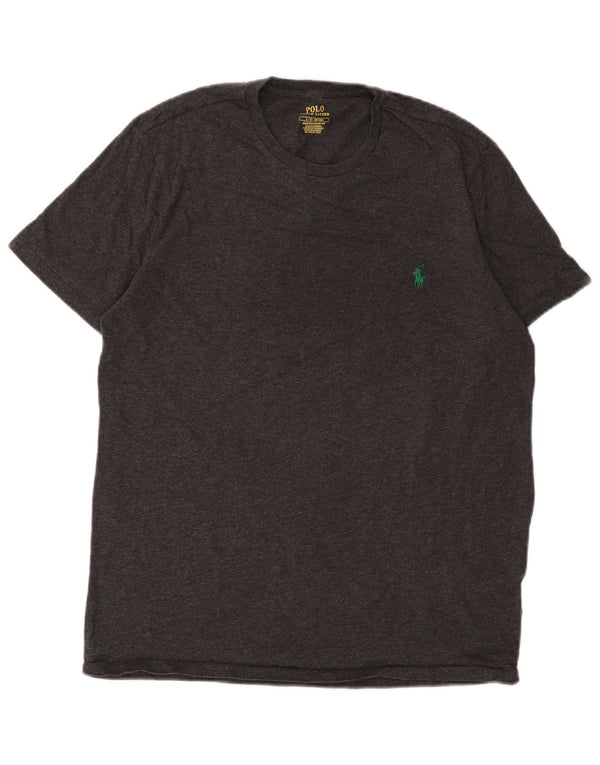 Polo Ralph Lauren Mens Custom Slim Fit T-Shirt Top Large Grey Cotton