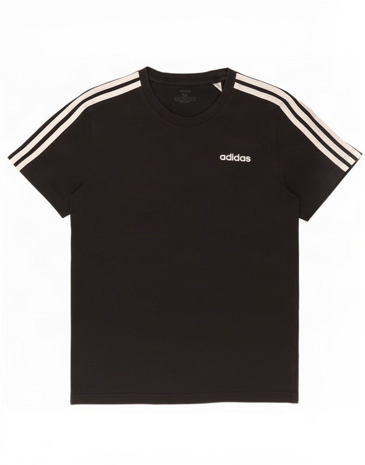 Adidas Mens T-Shirt Top Medium Black Cotton