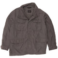 Marks & Spencer Mens Utility Jacket UK 46 3XL Grey Polyester