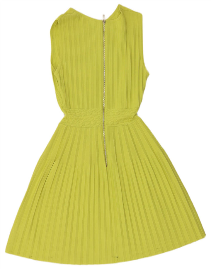 TED BAKER Womens Sleeveless Jumper Dress Size 2 Small Green Viscose