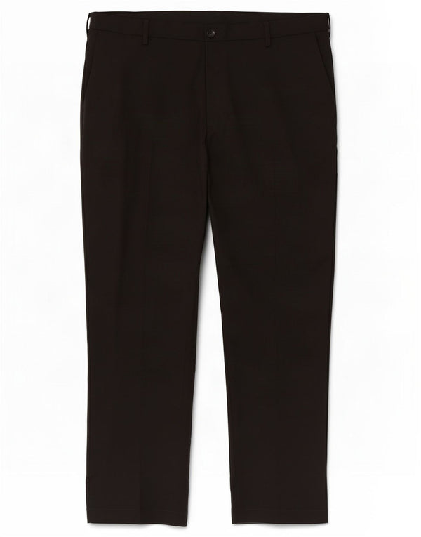 Marks & Spencer Mens Regular Fit Casual Trousers W44 L31 Black Polyester