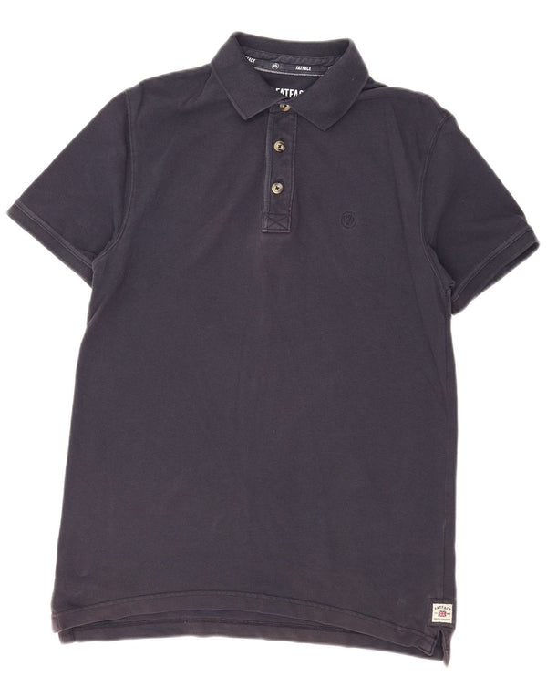 Fat Face Mens Polo Shirt Medium Navy Blue Viscose