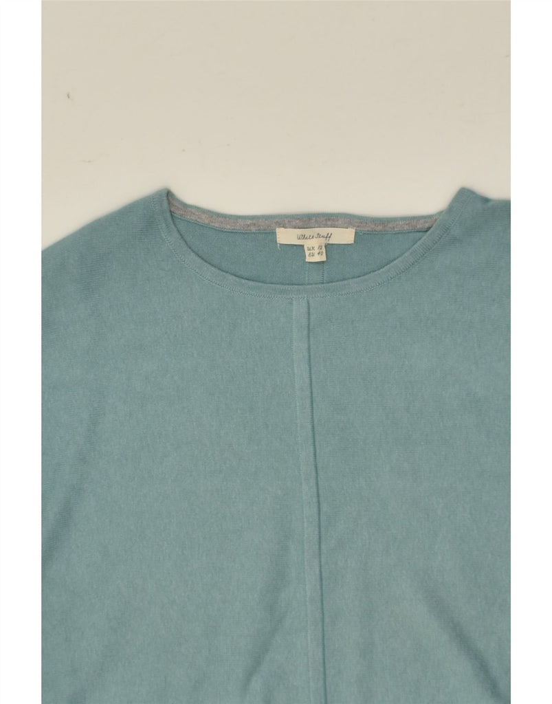 WHITE STUFF Womens Crew Neck Jumper Sweater UK 12 Medium  Blue Cotton | Vintage White Stuff | Thrift | Second-Hand White Stuff | Used Clothing | Messina Hembry 