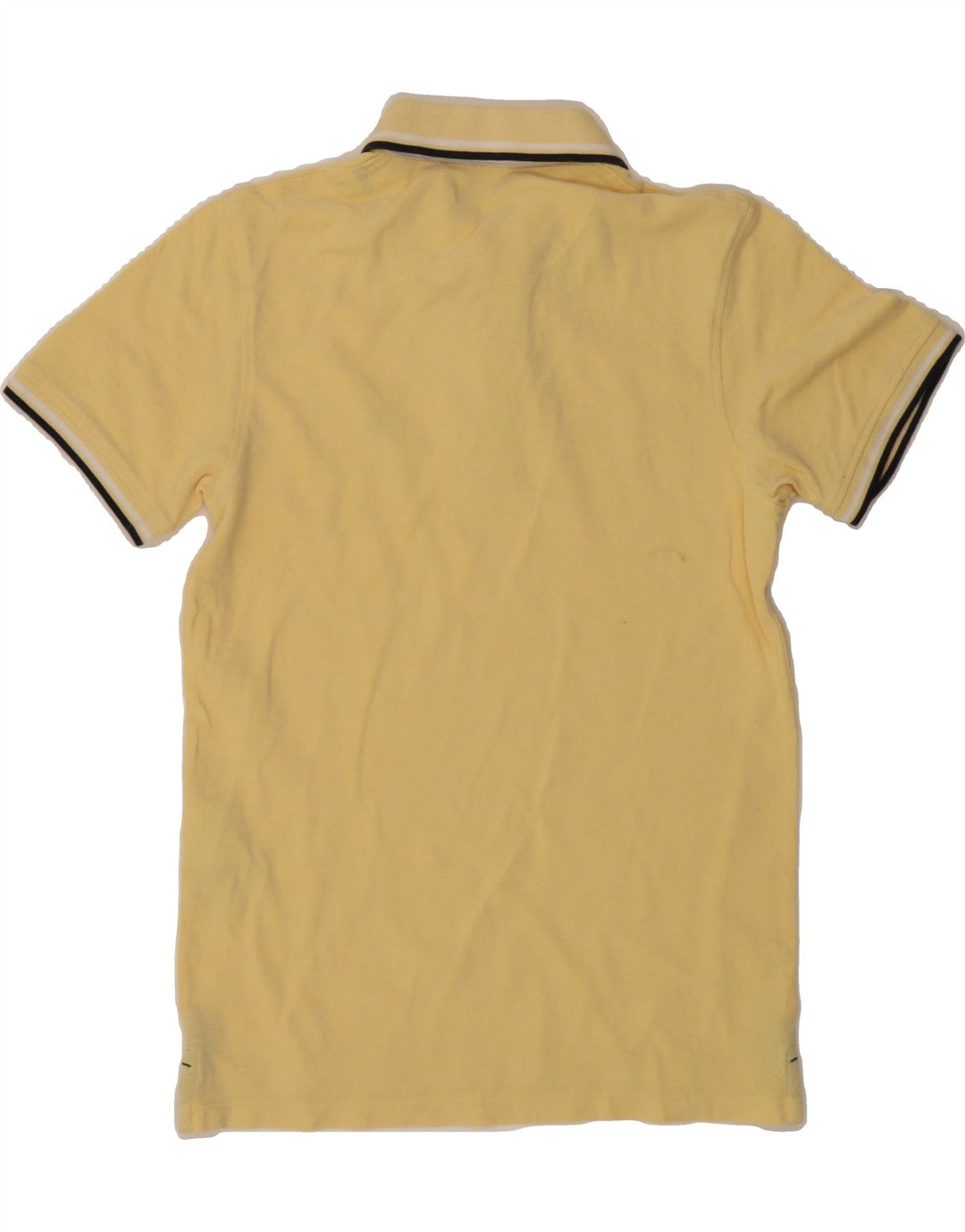 JACK & JONES Mens Polo Shirt Small Yellow Cotton Vintage Jack & Jones and Second-Hand Jack & Jones from Messina Hembry 