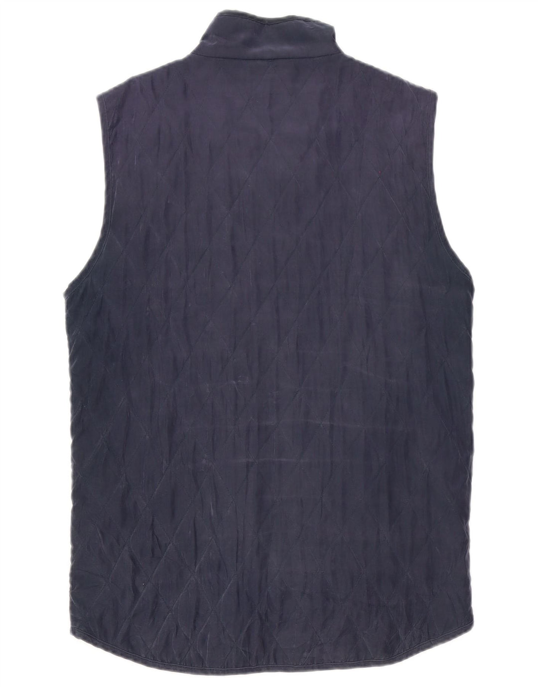 Conte of Florence Mens Quilted Gilet UK 38 Medium Navy Blue Polyester