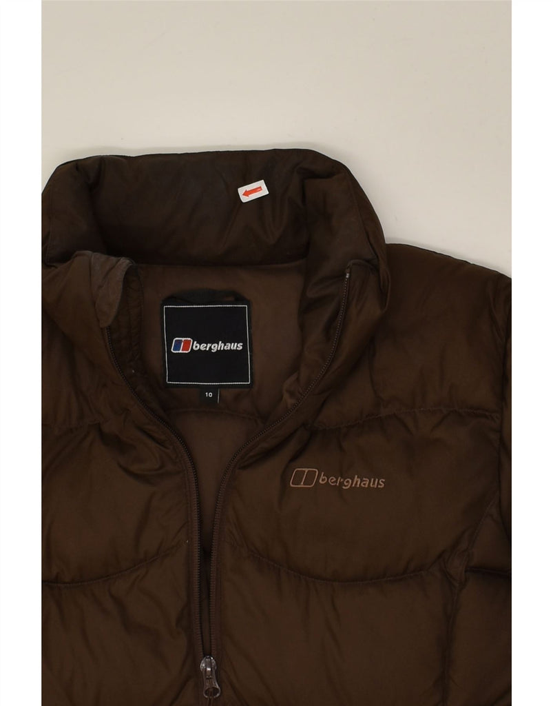 BERGHAUS Womens Padded Jacket UK 10 Small  Brown Polyester | Vintage Berghaus | Thrift | Second-Hand Berghaus | Used Clothing | Messina Hembry 