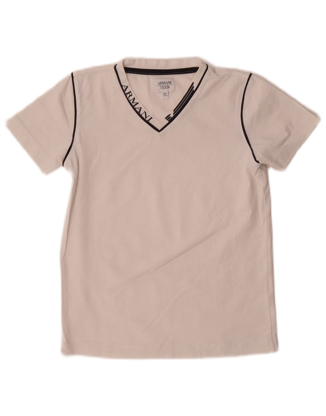 Armani Boys Graphic T-Shirt Top 9-10 Years White