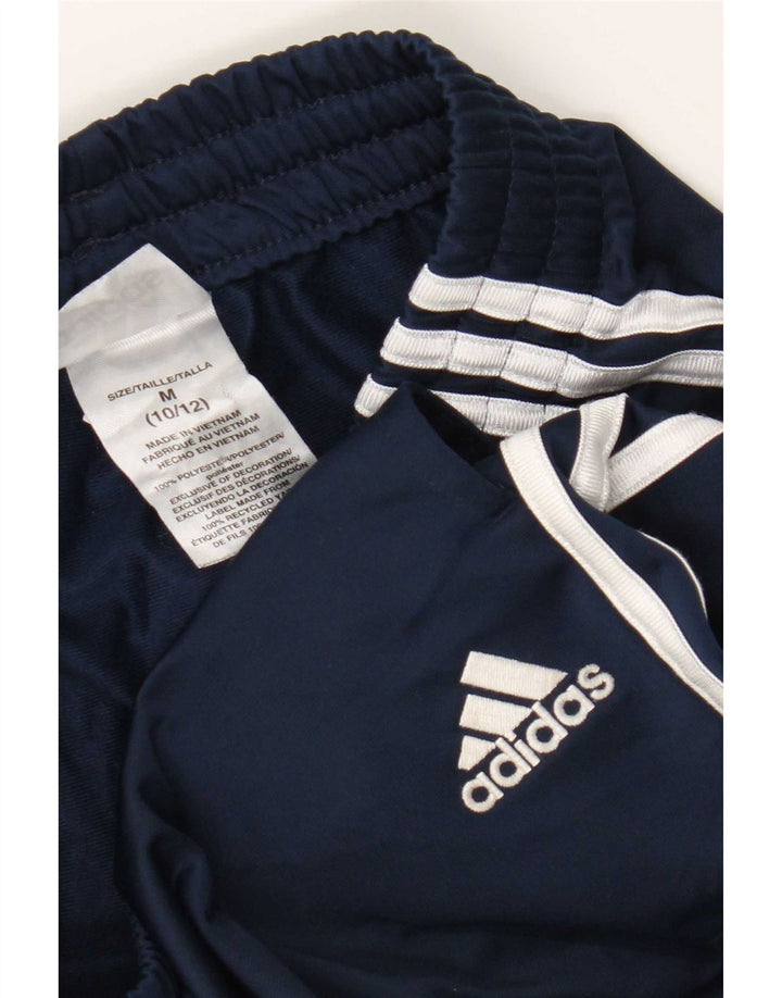 Adidas Boys Tracksuit Trousers 10-11 Years Medium  Navy Blue Polyester
