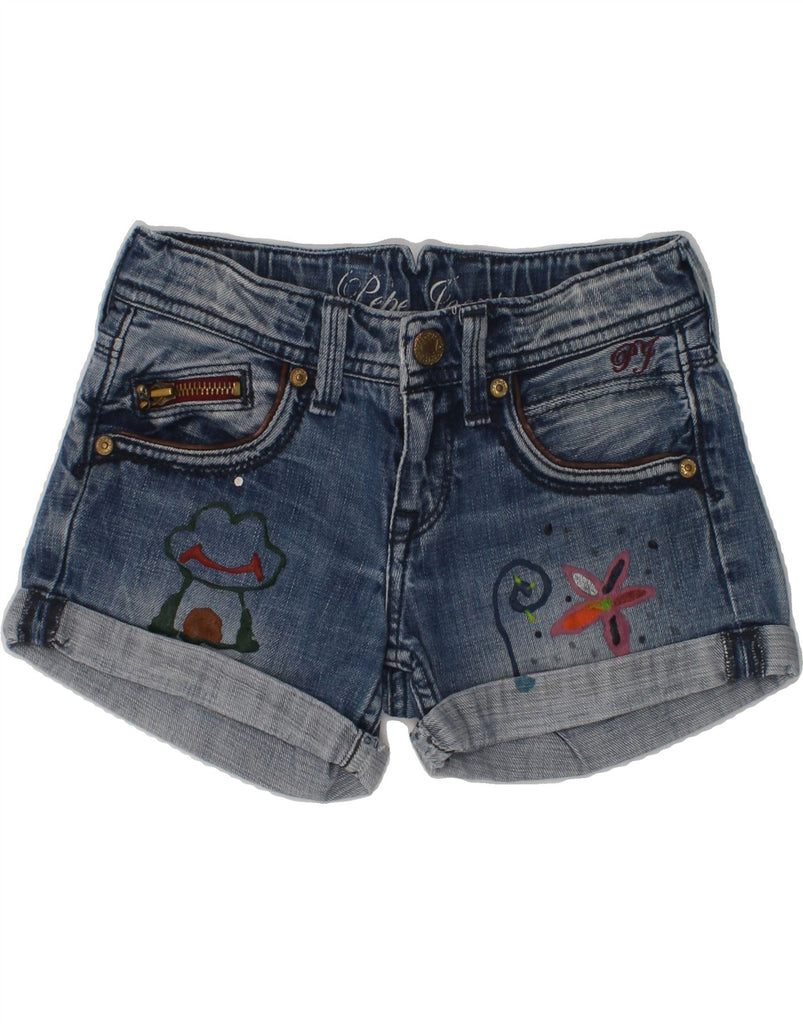 PEPE JEANS Girls Denim Shorts 5-6 Years W22 Blue | Vintage PEPE Jeans | Thrift | Second-Hand PEPE Jeans | Used Clothing | Messina Hembry 