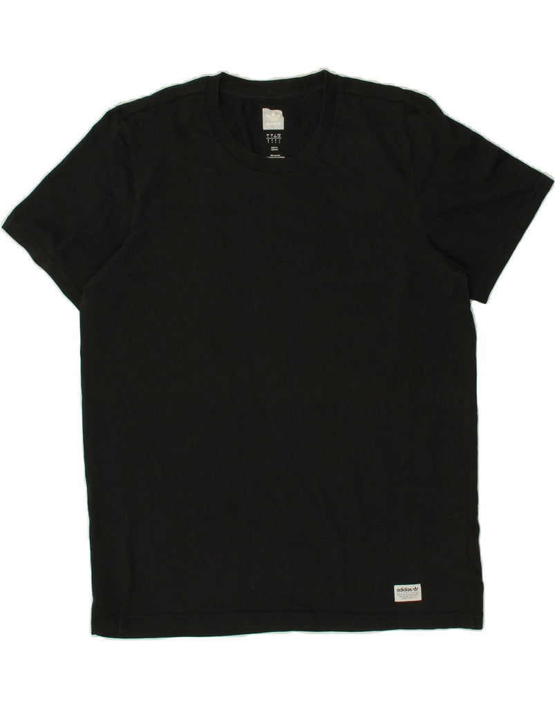 ADIDAS Mens T-Shirt Top Large Black Cotton | Vintage Adidas | Thrift | Second-Hand Adidas | Used Clothing | Messina Hembry 