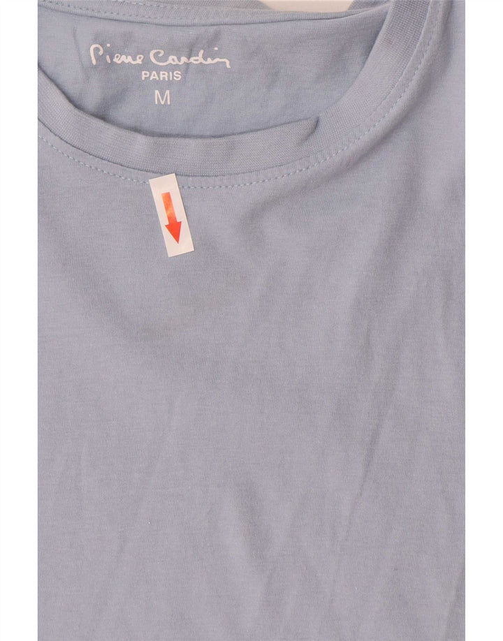 Pierre Cardin Womens T-Shirt Top UK 14 Medium Blue Cotton